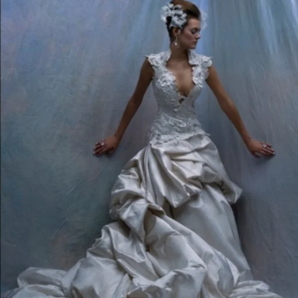 Pucchi Dresses St Pucchi 9264 Ivory Silk Wedding Gown With